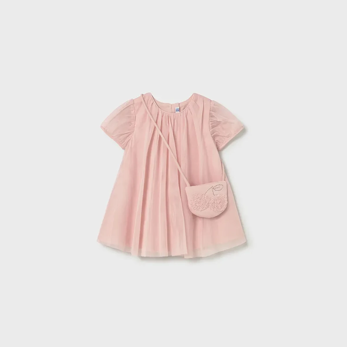 Tulle dress with bag peony