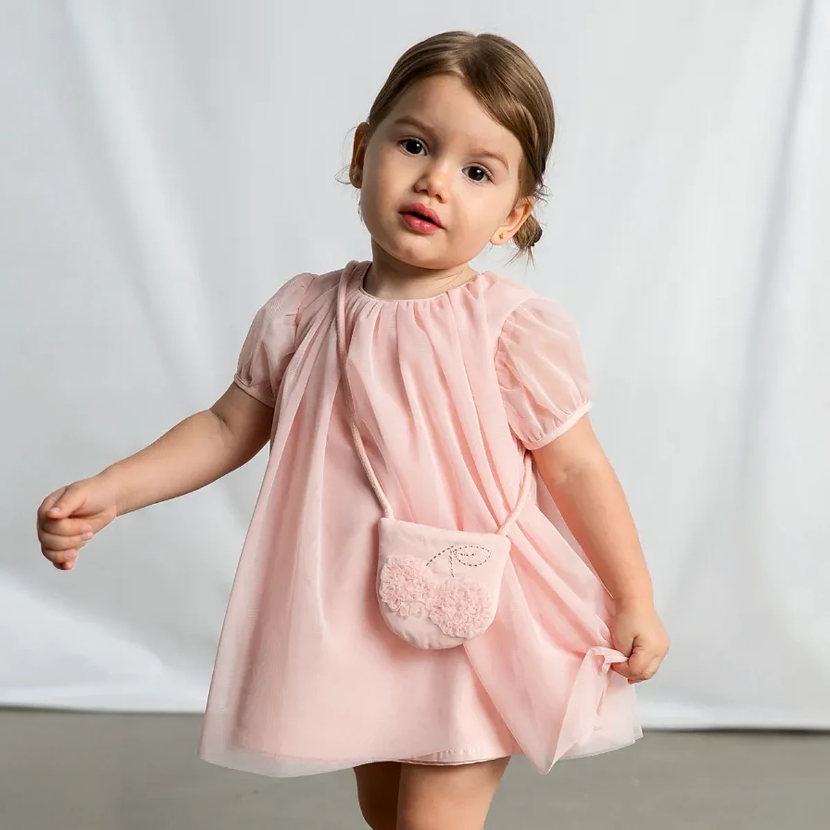 Tulle dress with bag peony - Image 4