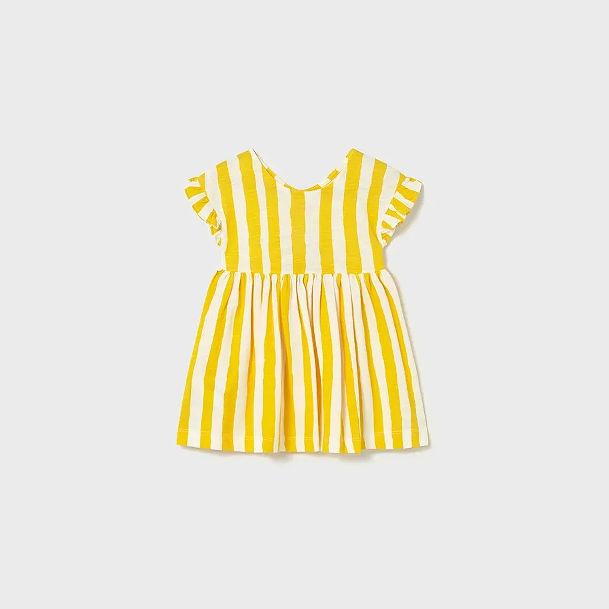 Yellow Stripes Knit Dress