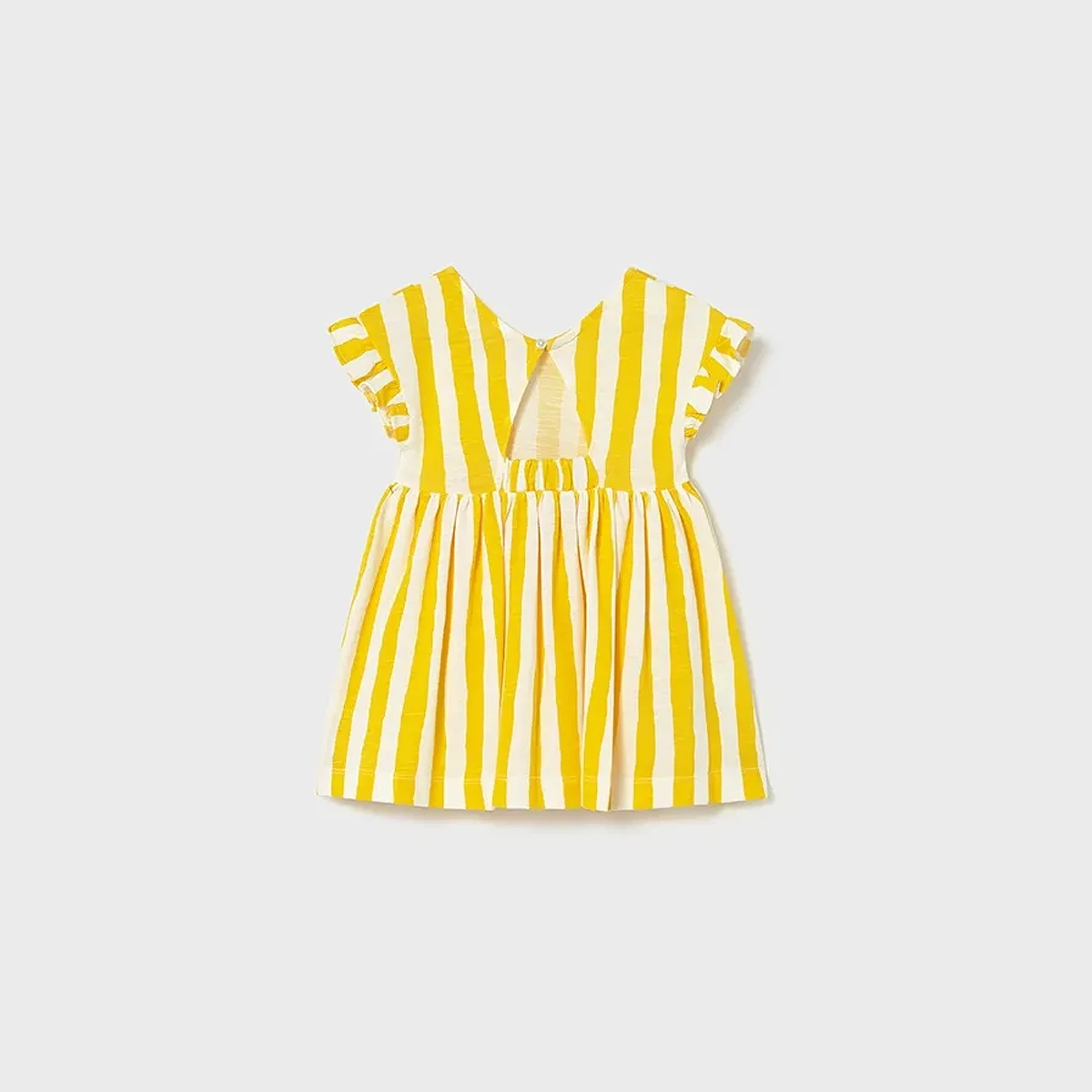 Yellow Stripes Knit Dress - Image 2