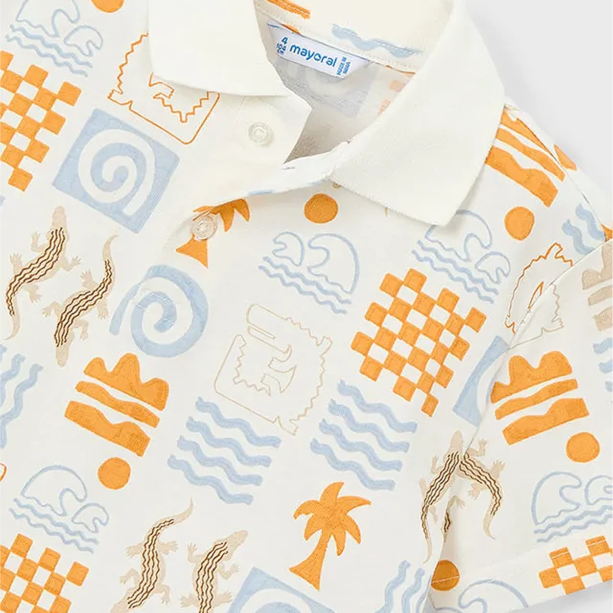 Creampeach hort sleeve polo - Image 3
