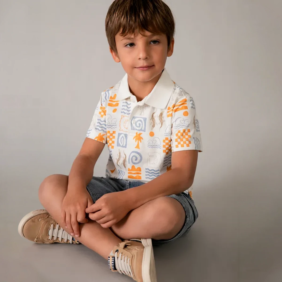 Creampeach hort sleeve polo - Image 4