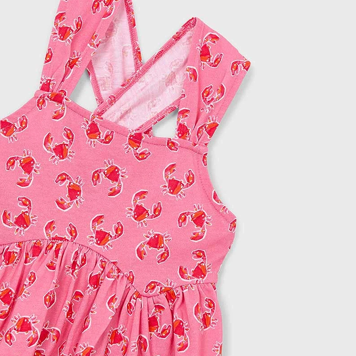 Printed dress Geranium - crab detail - Image 3