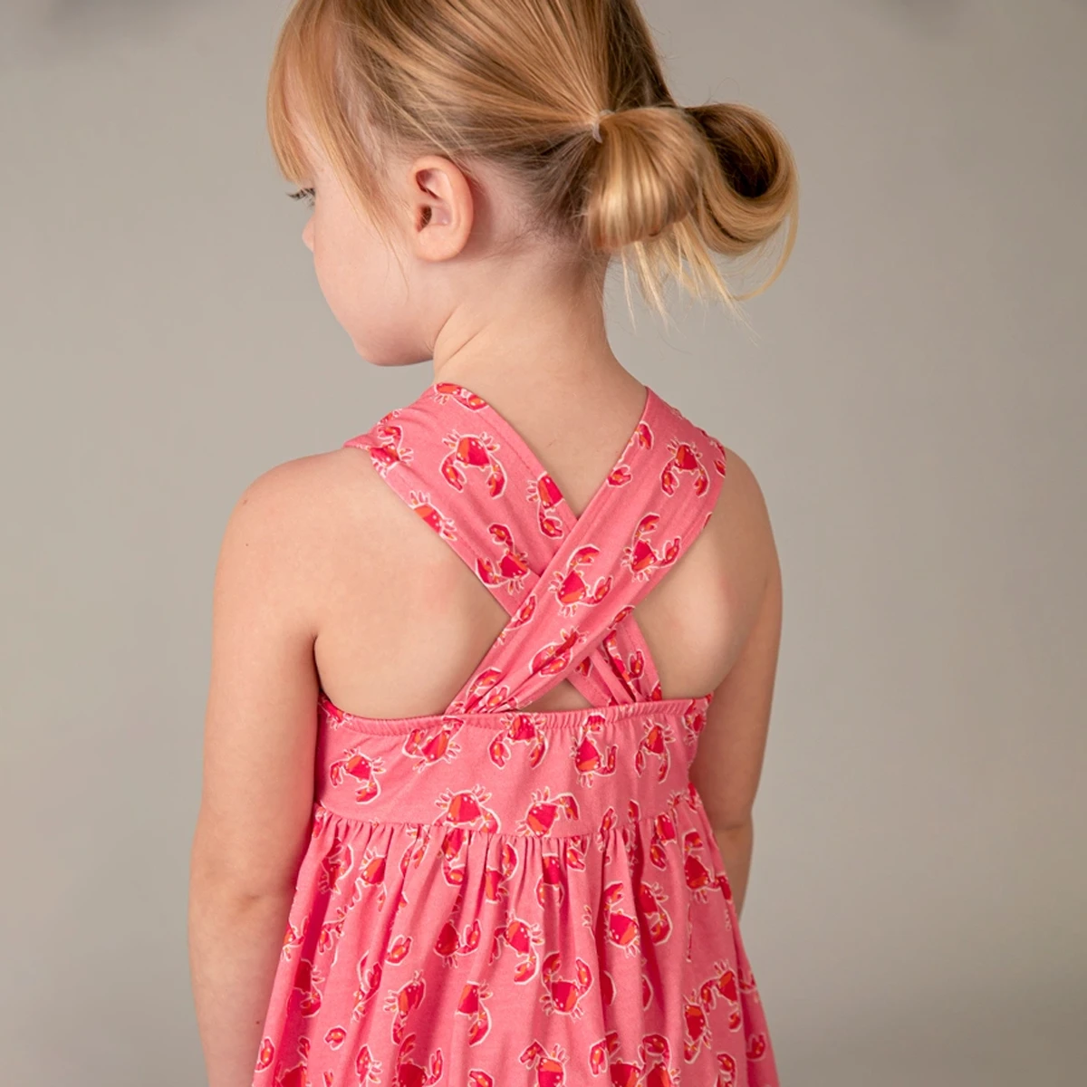 Printed dress Geranium - crab detail - Image 6