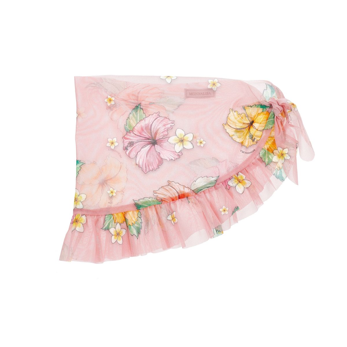 Tulle Pareo with Flowers and Ruffles - Image 2