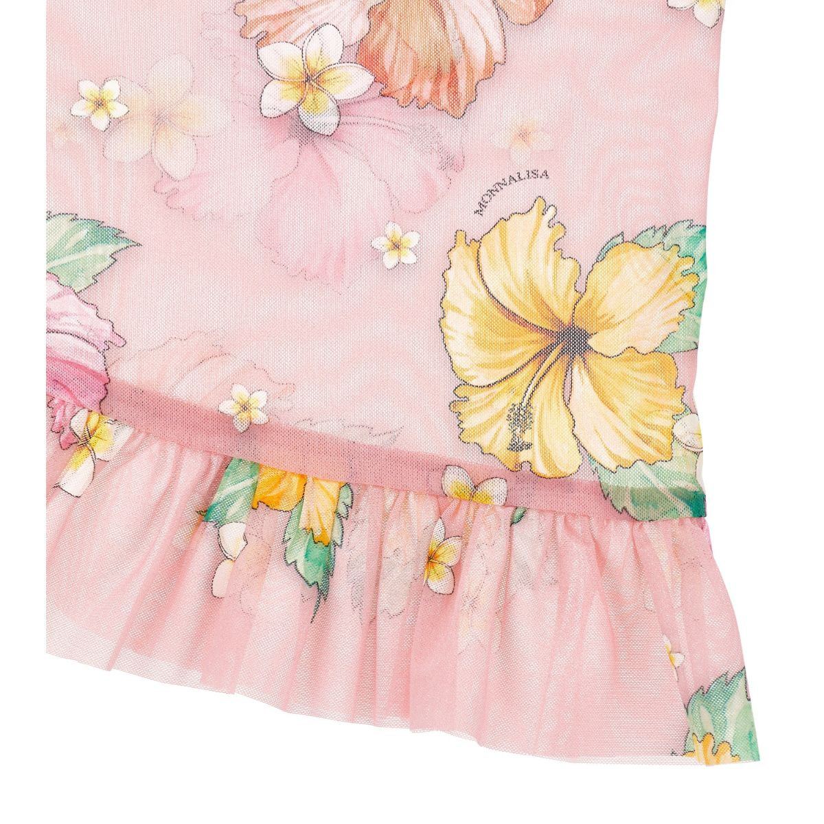 Tulle Pareo with Flowers and Ruffles - Image 3