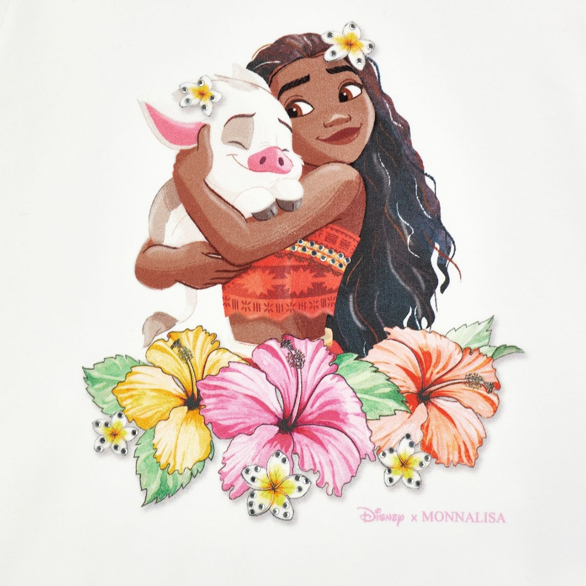 Moana Disney Floral T-Shirt - Image 3