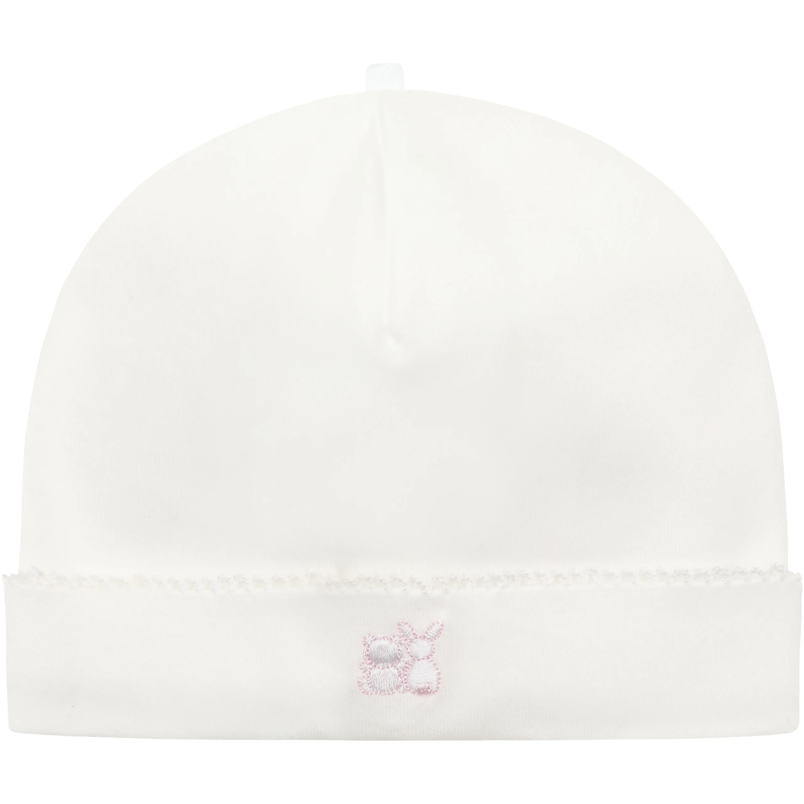 Lucy Girls White Bunny Embroidery Babygrow & Hat - Image 3