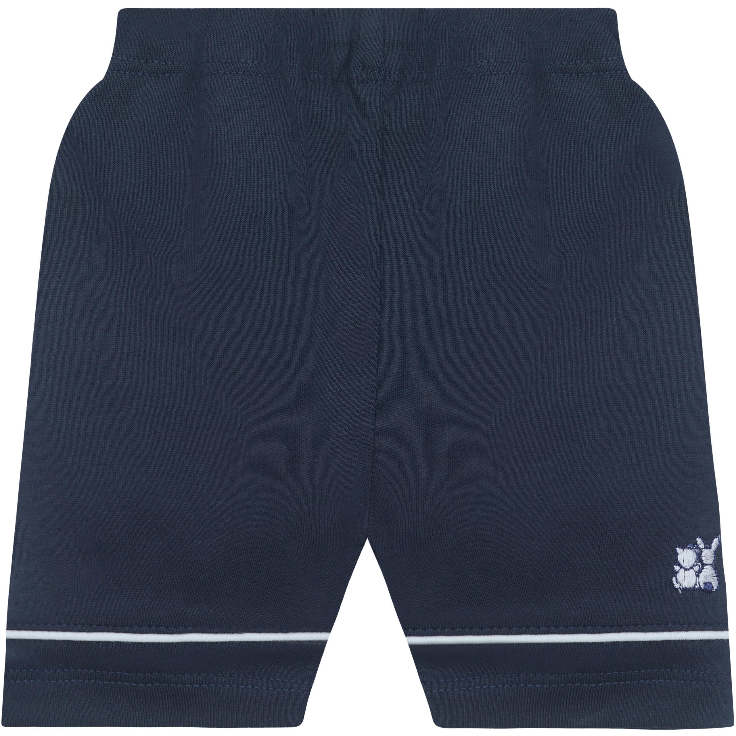 Liam Boys Navy Smart Cotton Summer Outfit - Image 3