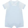 Lucas Baby Boys Blue Cute Bib Short - 6 Months
