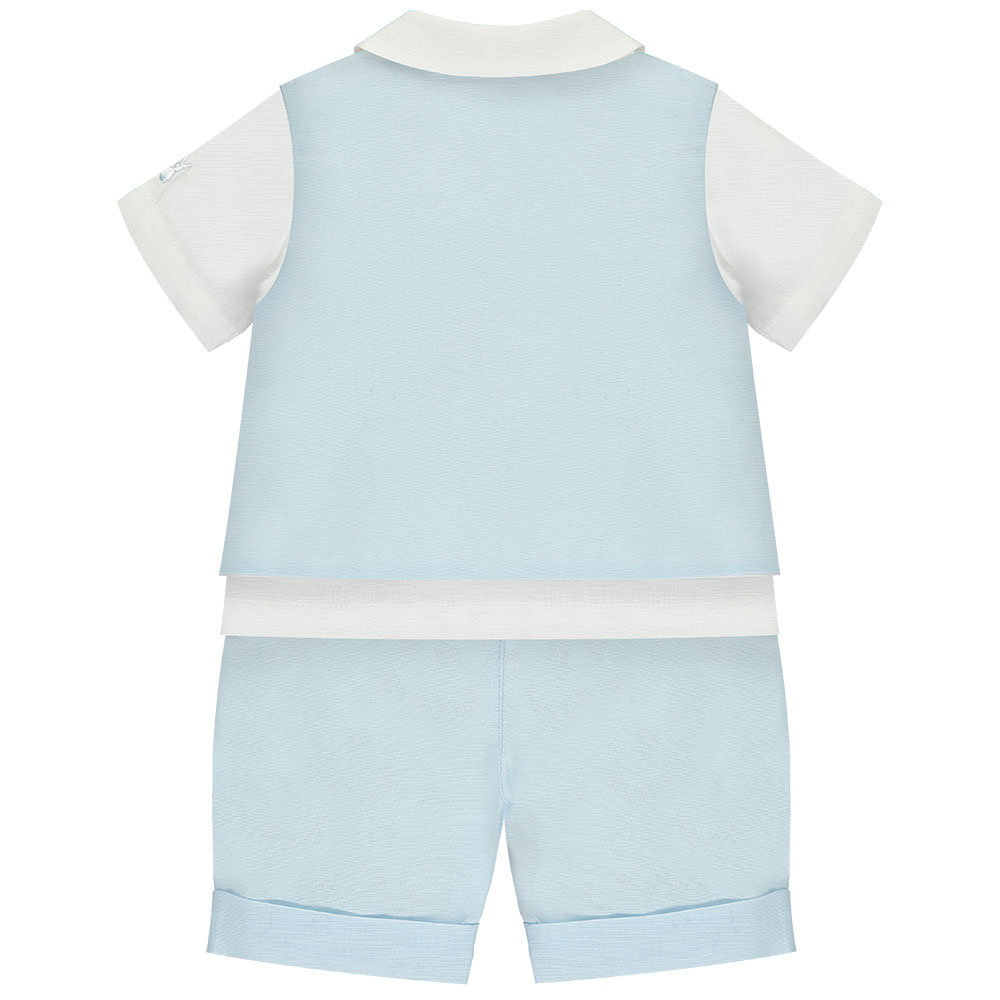 Perry Blue Baby Boys Outfit Set - Image 2