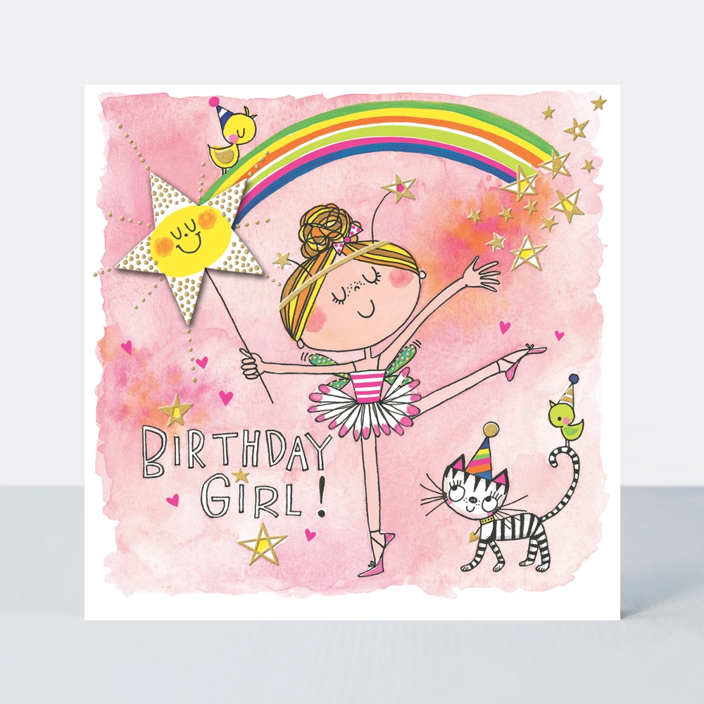 Card - Birthday Ballerina Fairy
