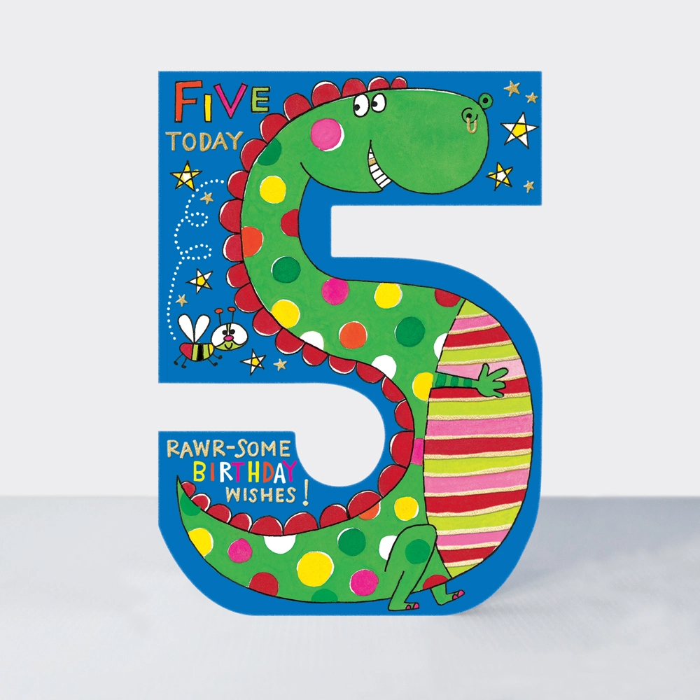 Card - Age 5 Dinosaur