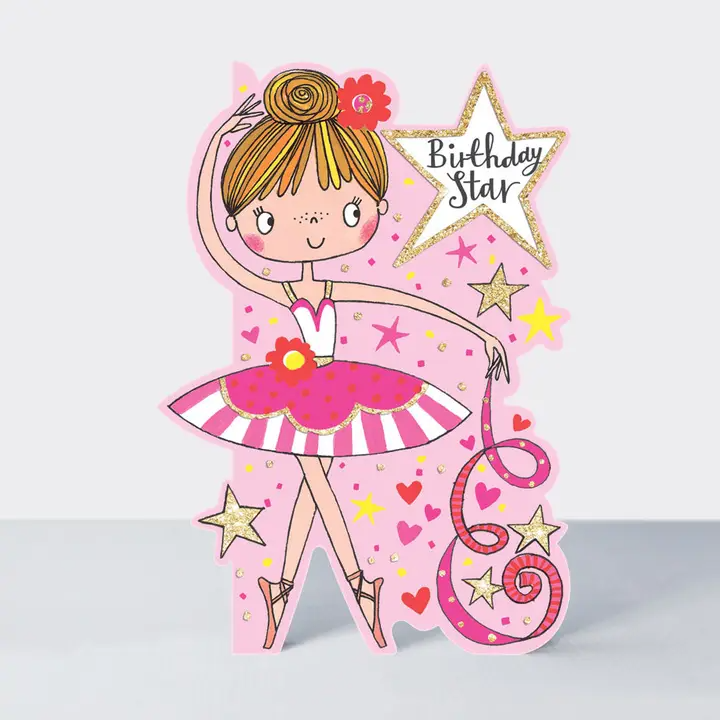 Card - Birthday Star Ballerina