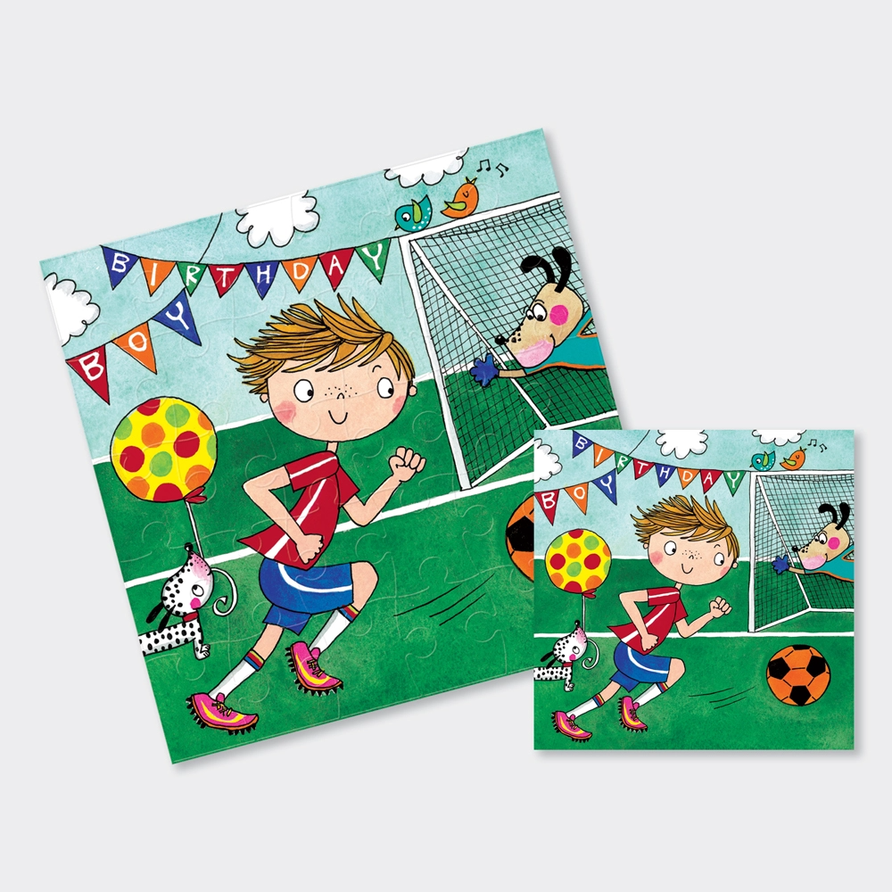 Card -Birthday Football Dogs