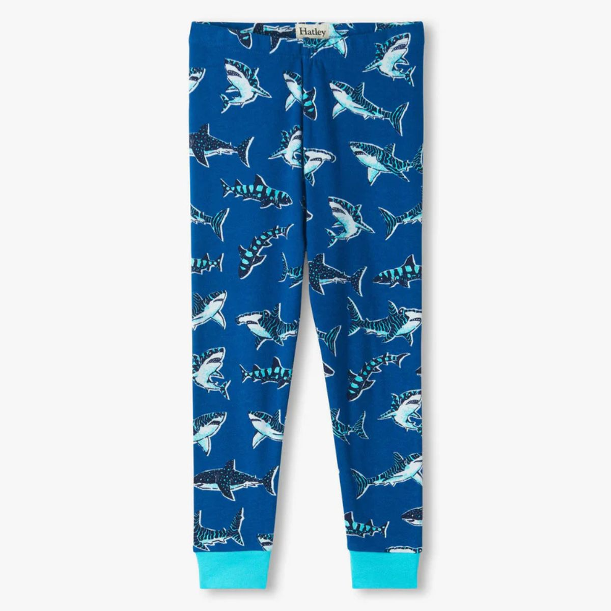 Boys Patterned Sharks Cotton Pyjama Set - Image 3