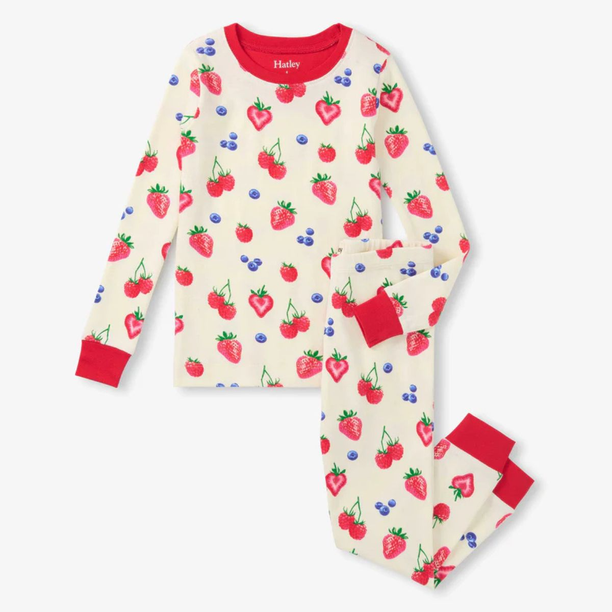 Girls Summer Berries Cotton Pyjama Set