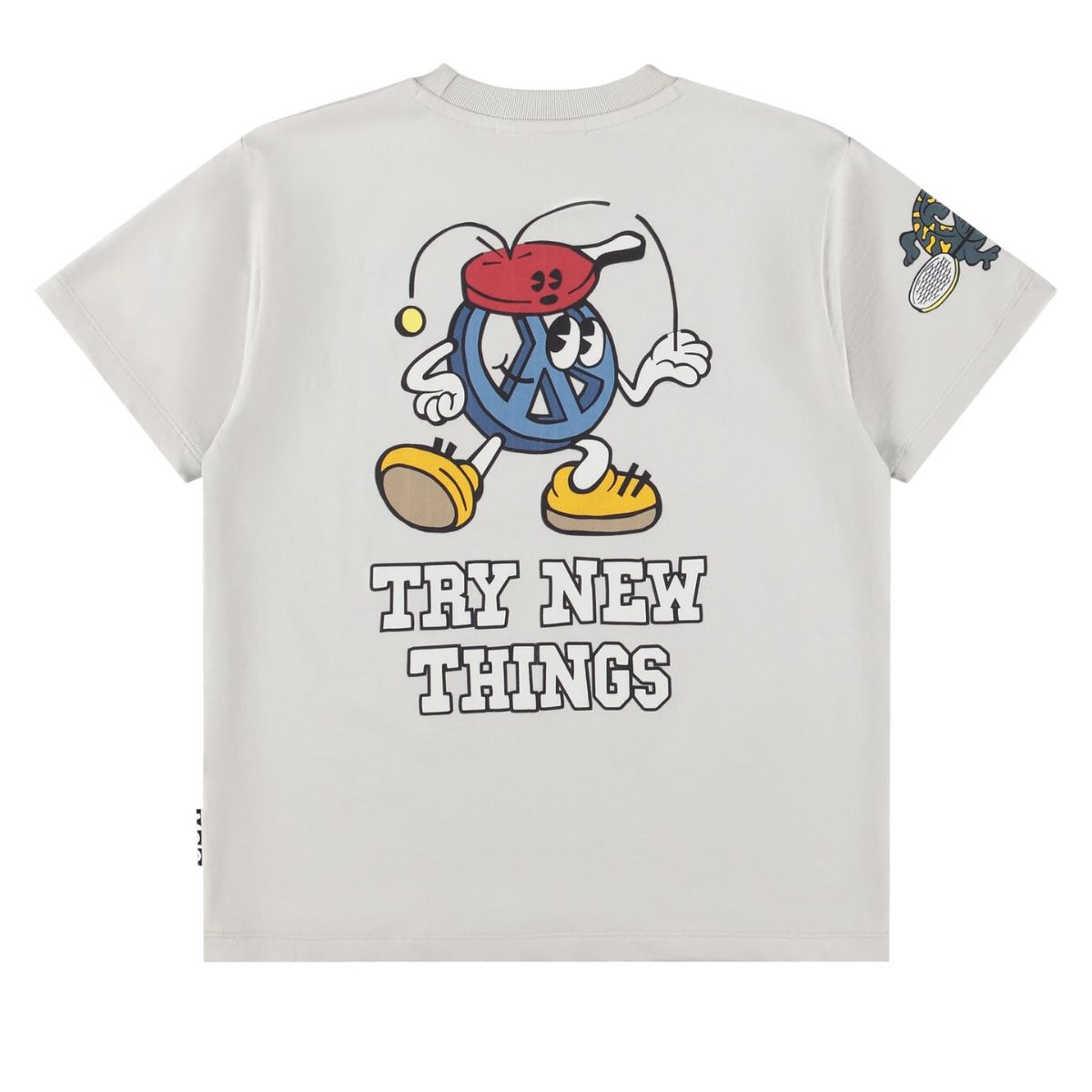 Boys Off-White Organic Cotton Cartoon Sports Graphic T-Shirt - Image 2