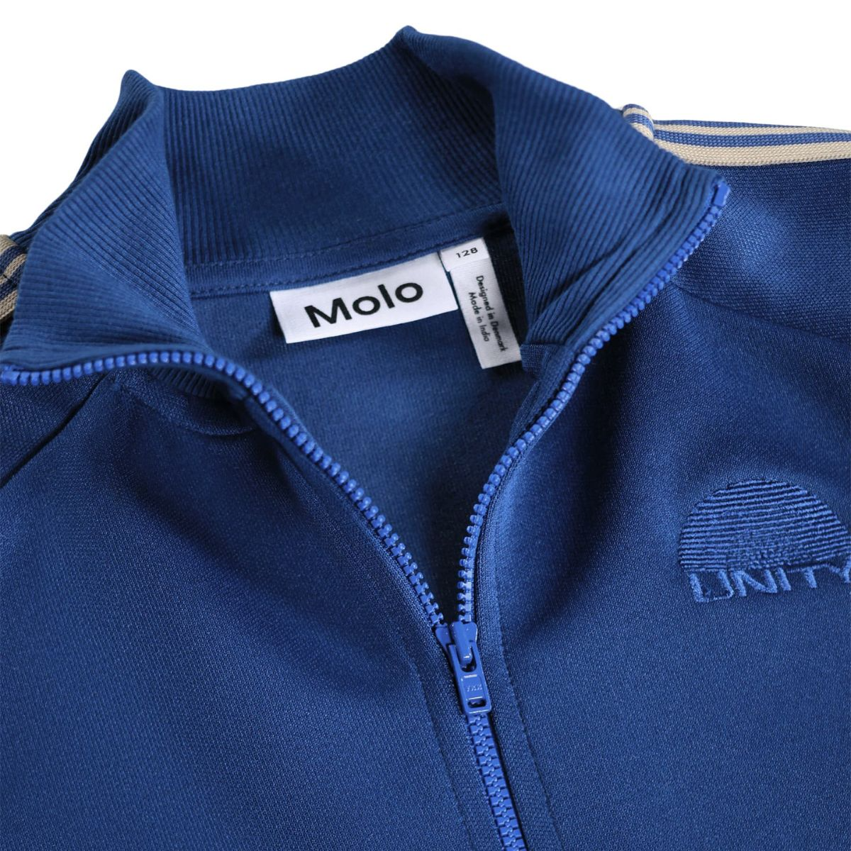 Steel Blue "Unity" Retro Zip-Up Track Jacket - Image 3