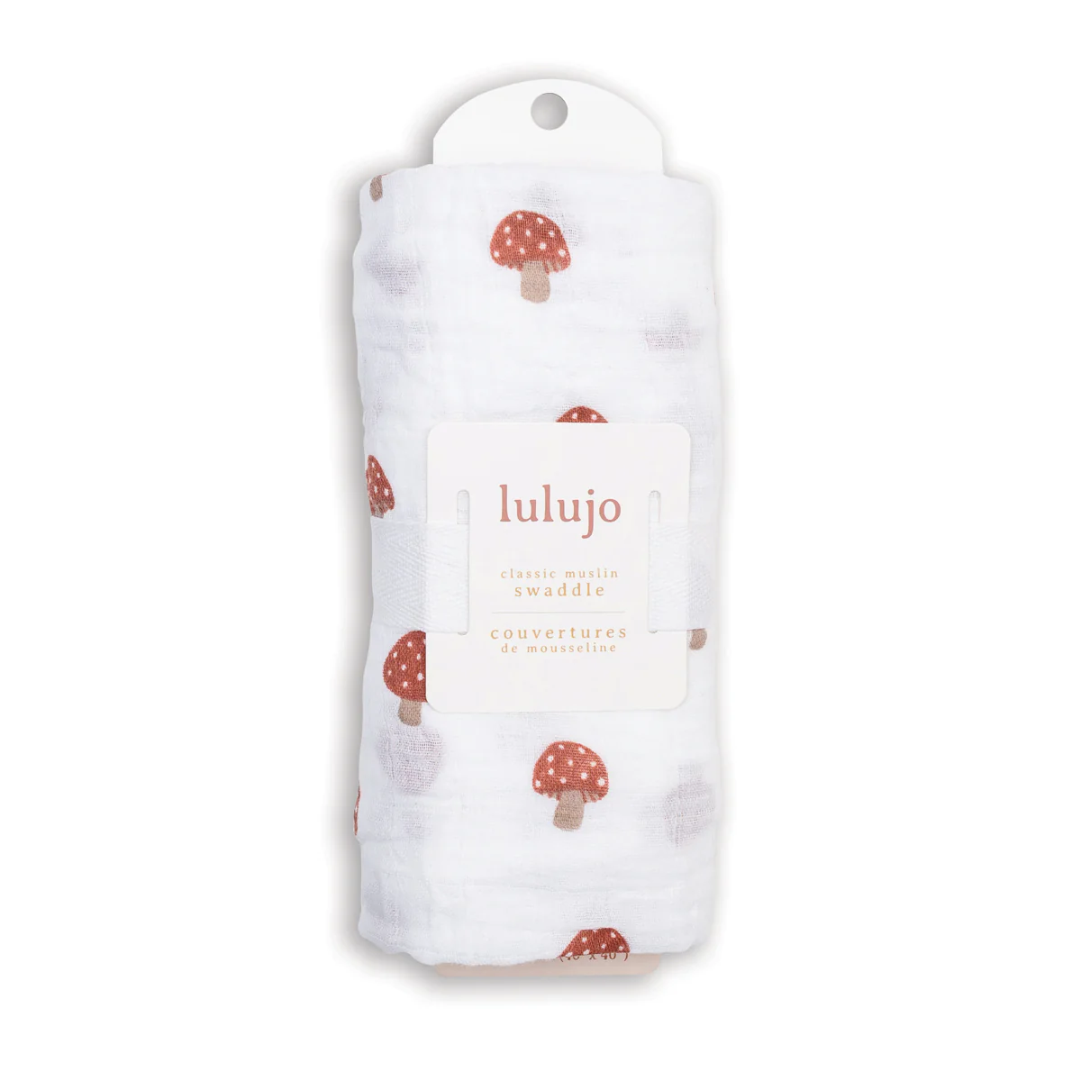 Mushroom Cotton Muslin Swaddle