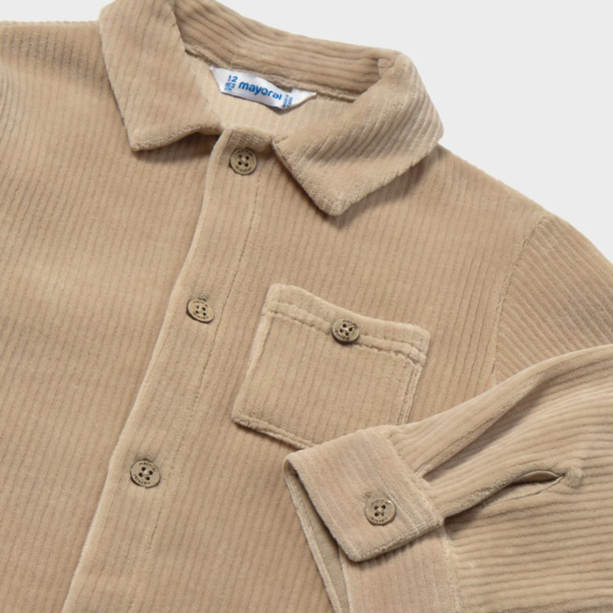 Camel Corduroy Overshirt - Image 3