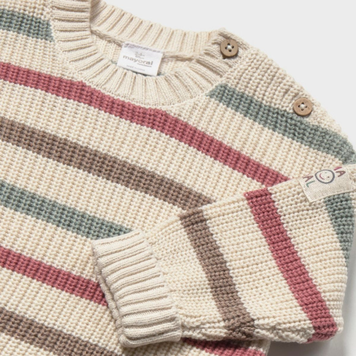 Cozy Multi-Stripe Knit Sweater - Image 3