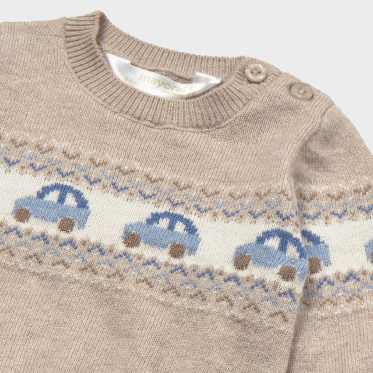 Sweet Little Cars Knit Jumper - Image 3