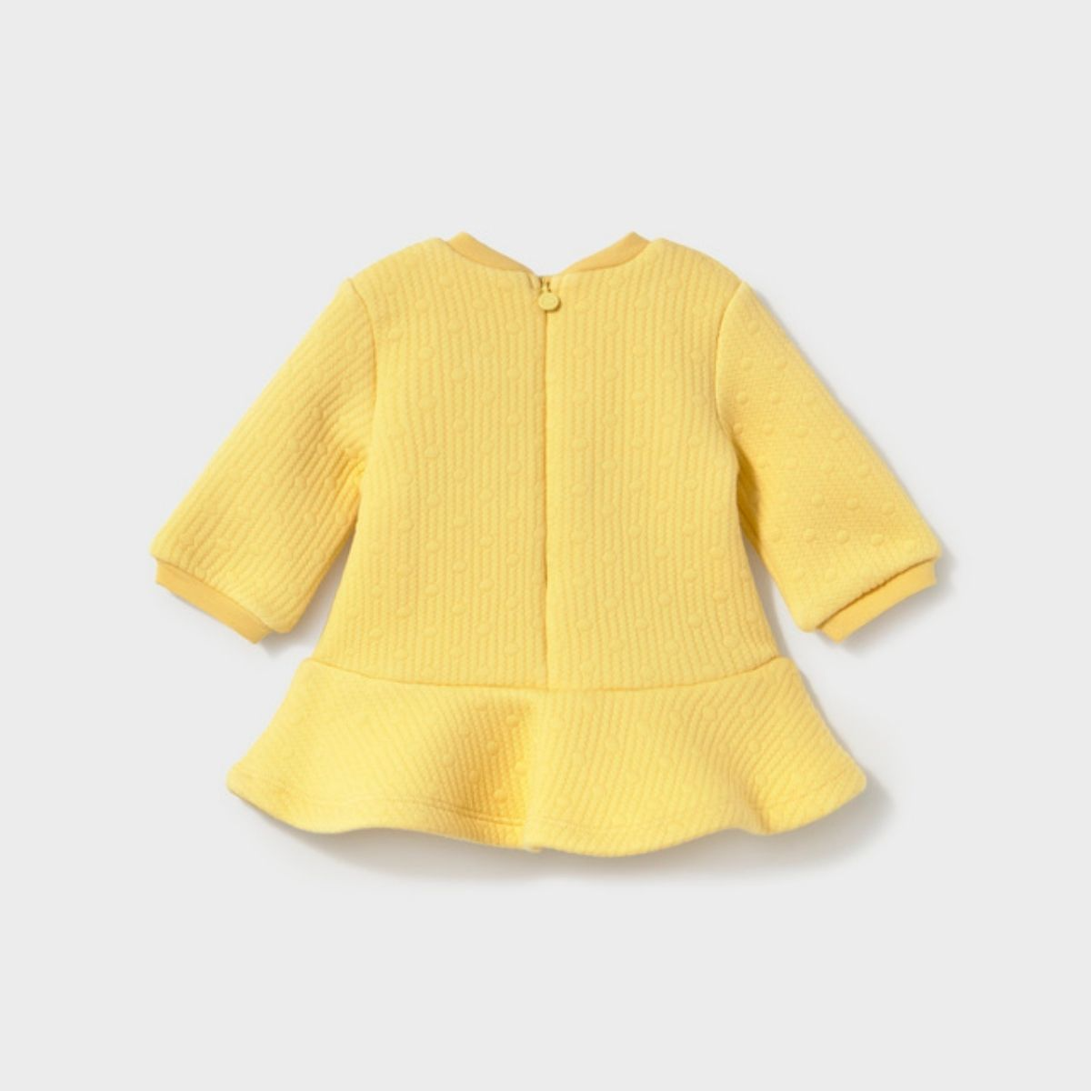 Sweet Yellow Quilted Dress with Ballerina Mouse - Image 2