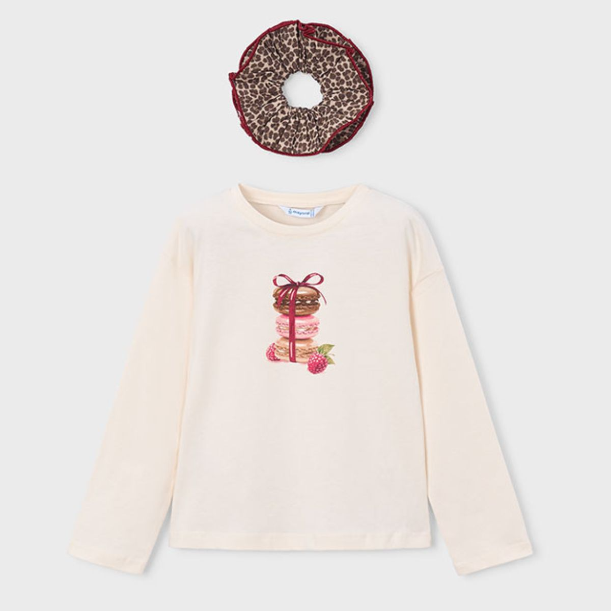 Macarons T-shirt With Hair Tie