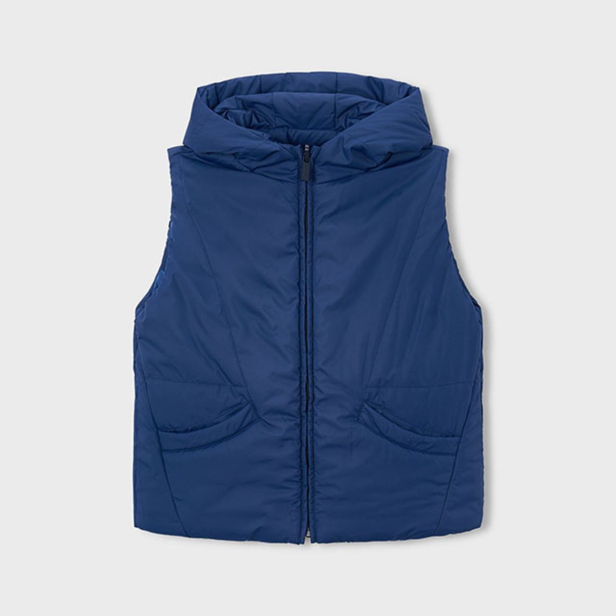 Reversible Blue Camo Puffer Vest - Image 2