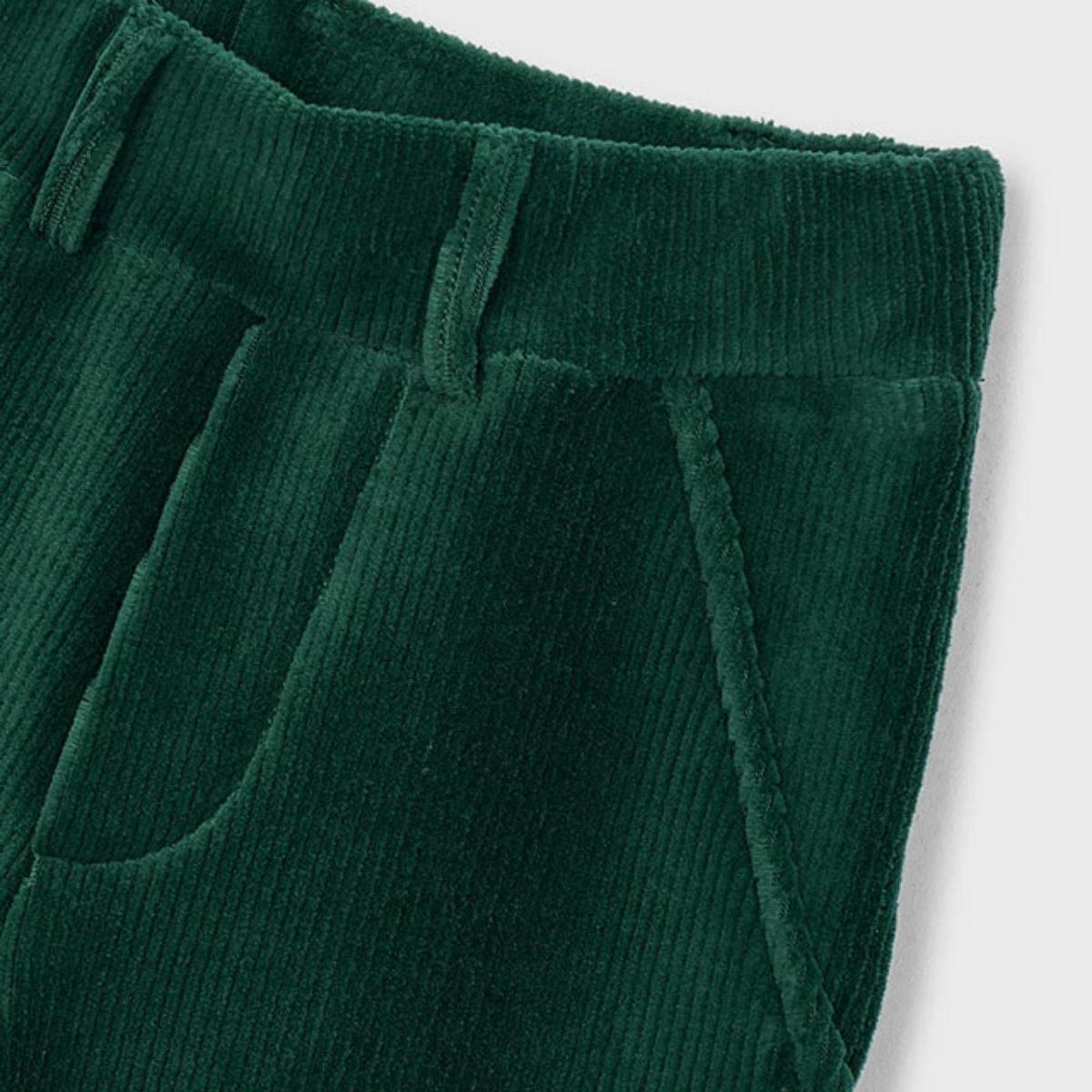 Emerald Green Corduroy Wide Leg Trousers - Image 3