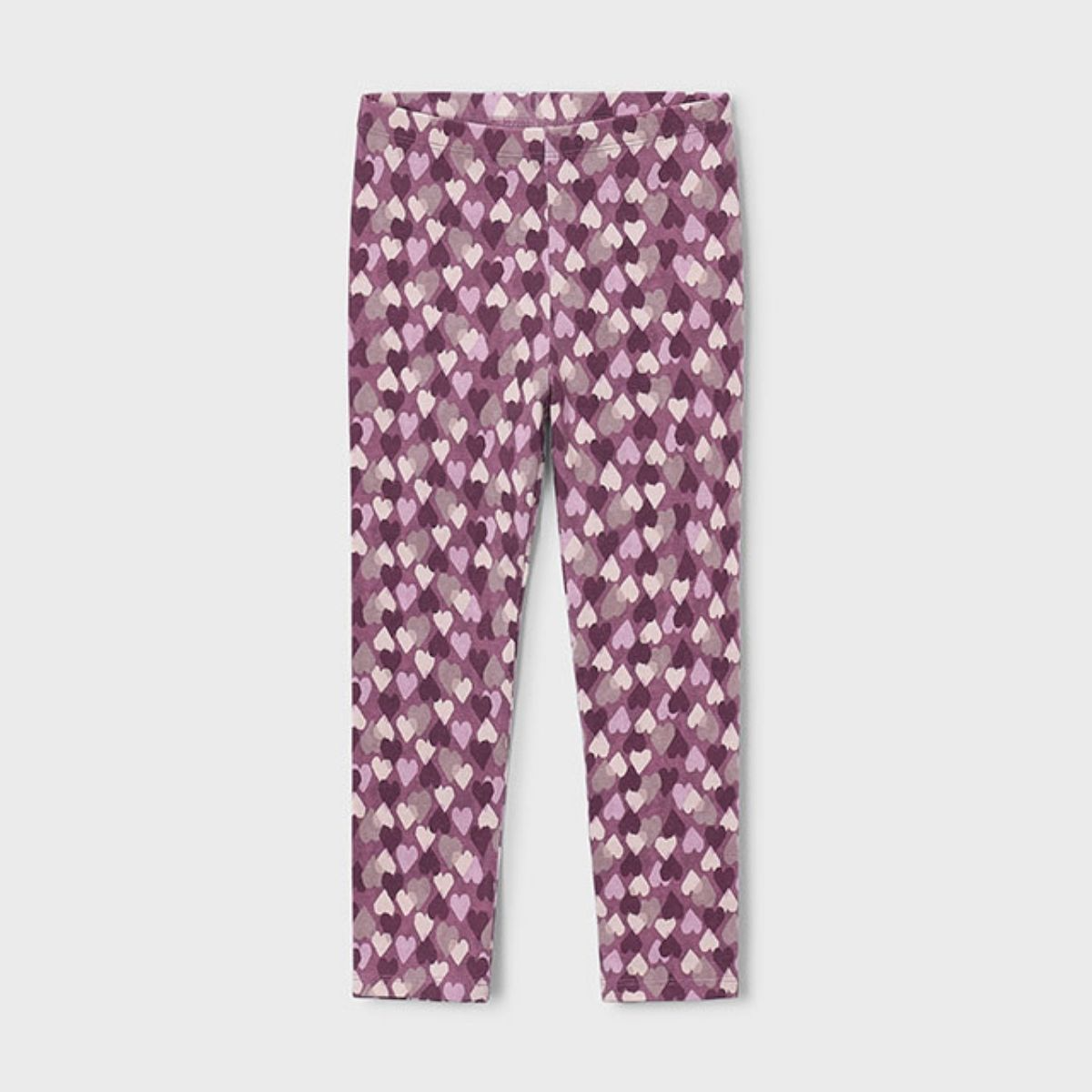 Purple Heart Print Leggings