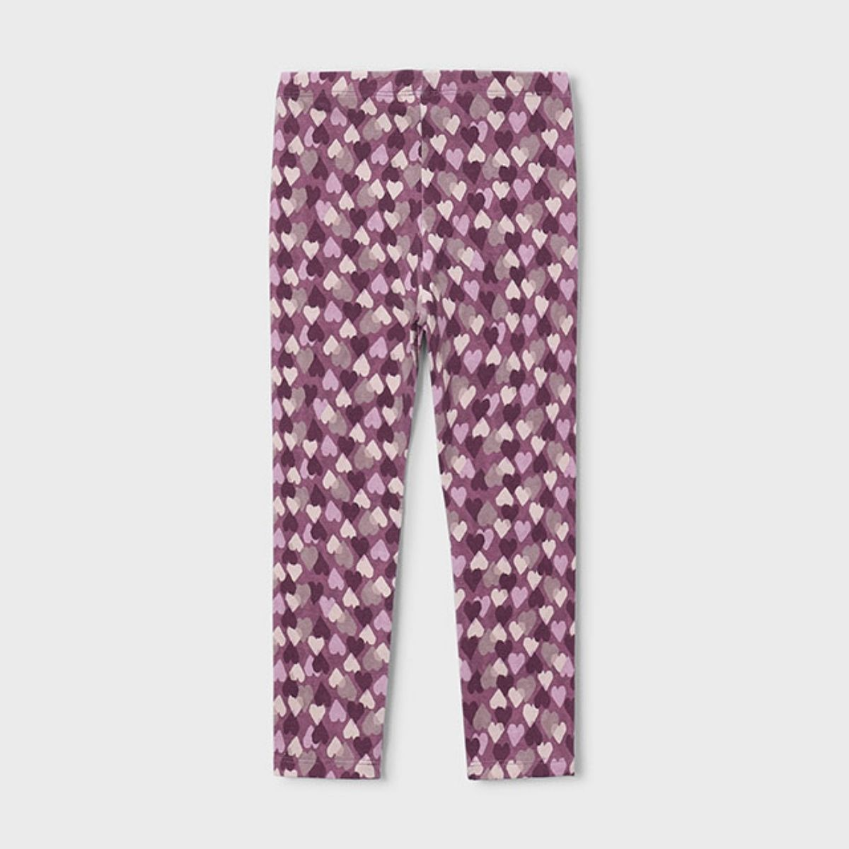 Purple Heart Print Leggings - Image 2