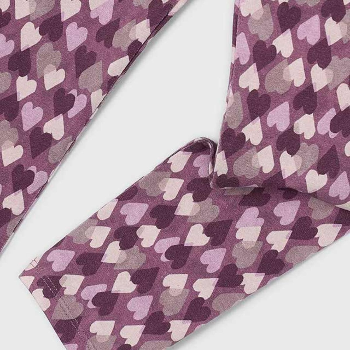 Purple Heart Print Leggings - Image 3