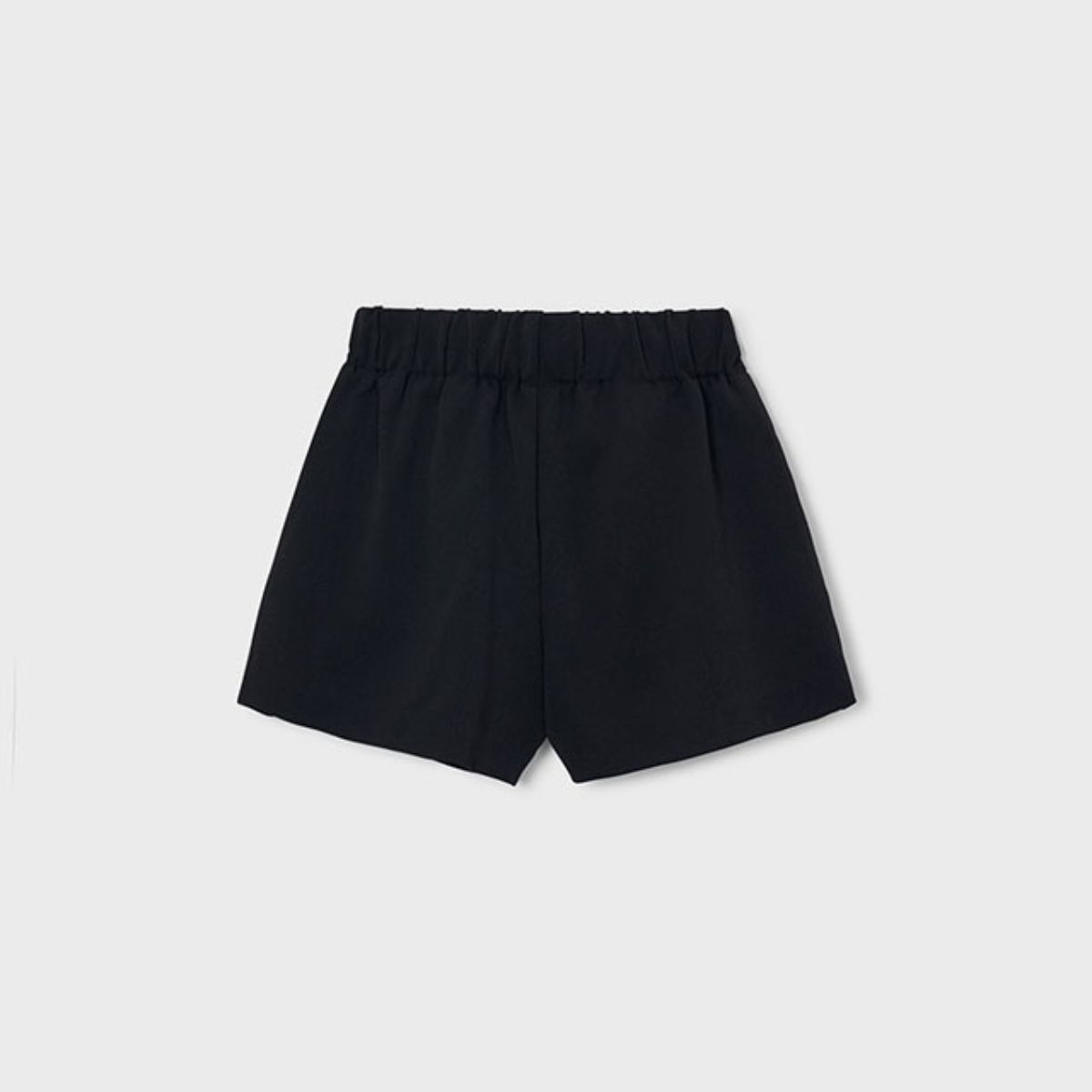 Black Crossover Waist Shorts - Image 2