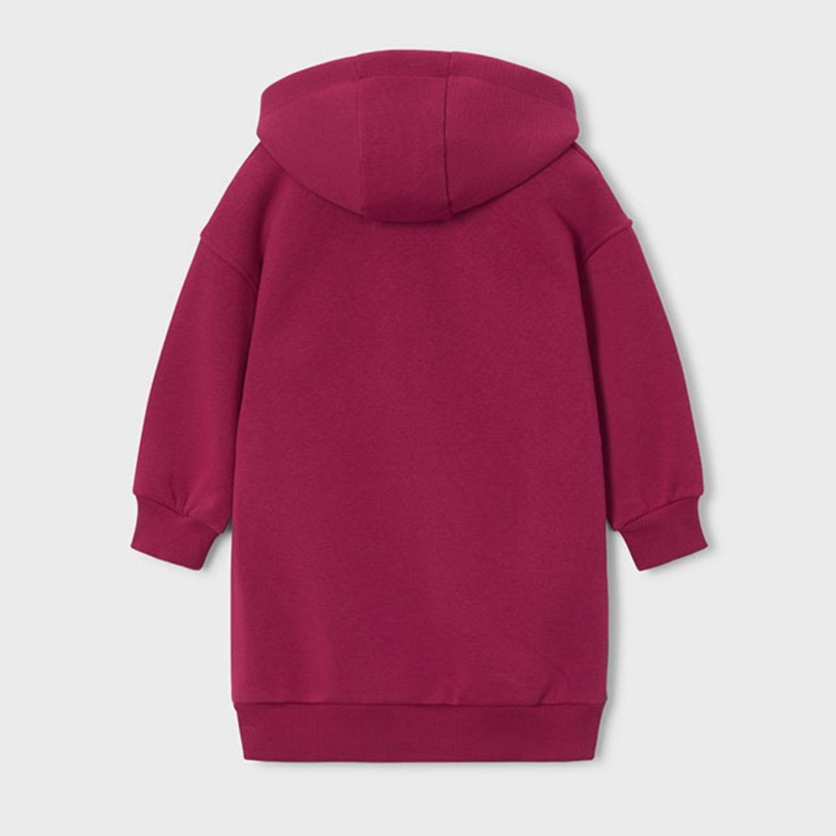 Burgundy Leopard & Cherry Hoodie Dress - Image 2