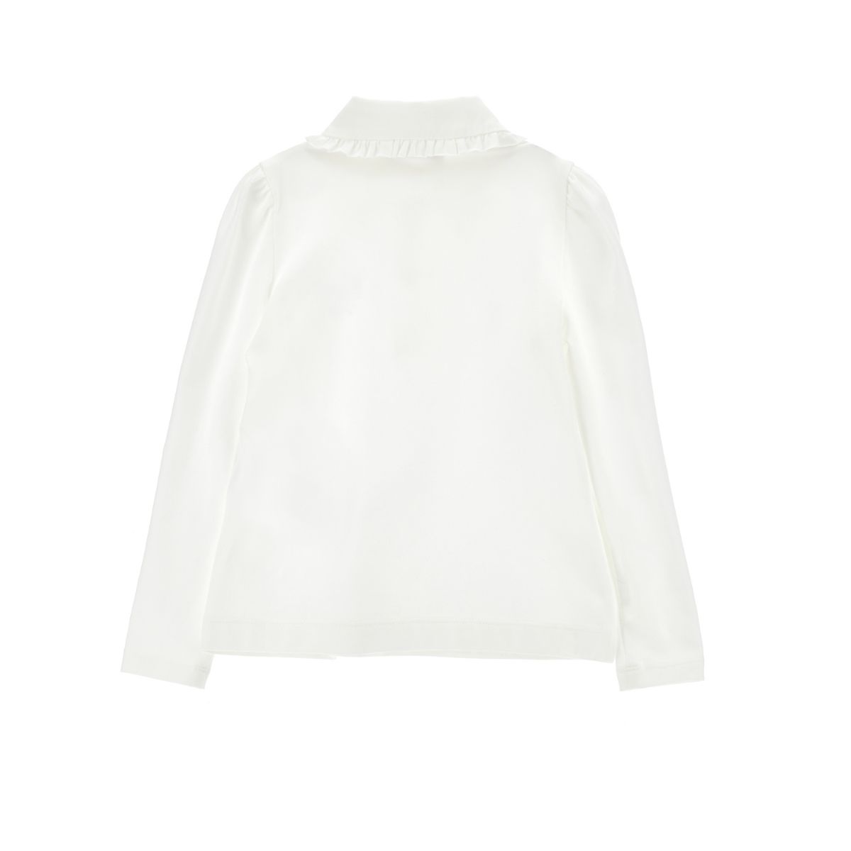 Polo Shirt With Rhinestones And Ruffles - Image 2