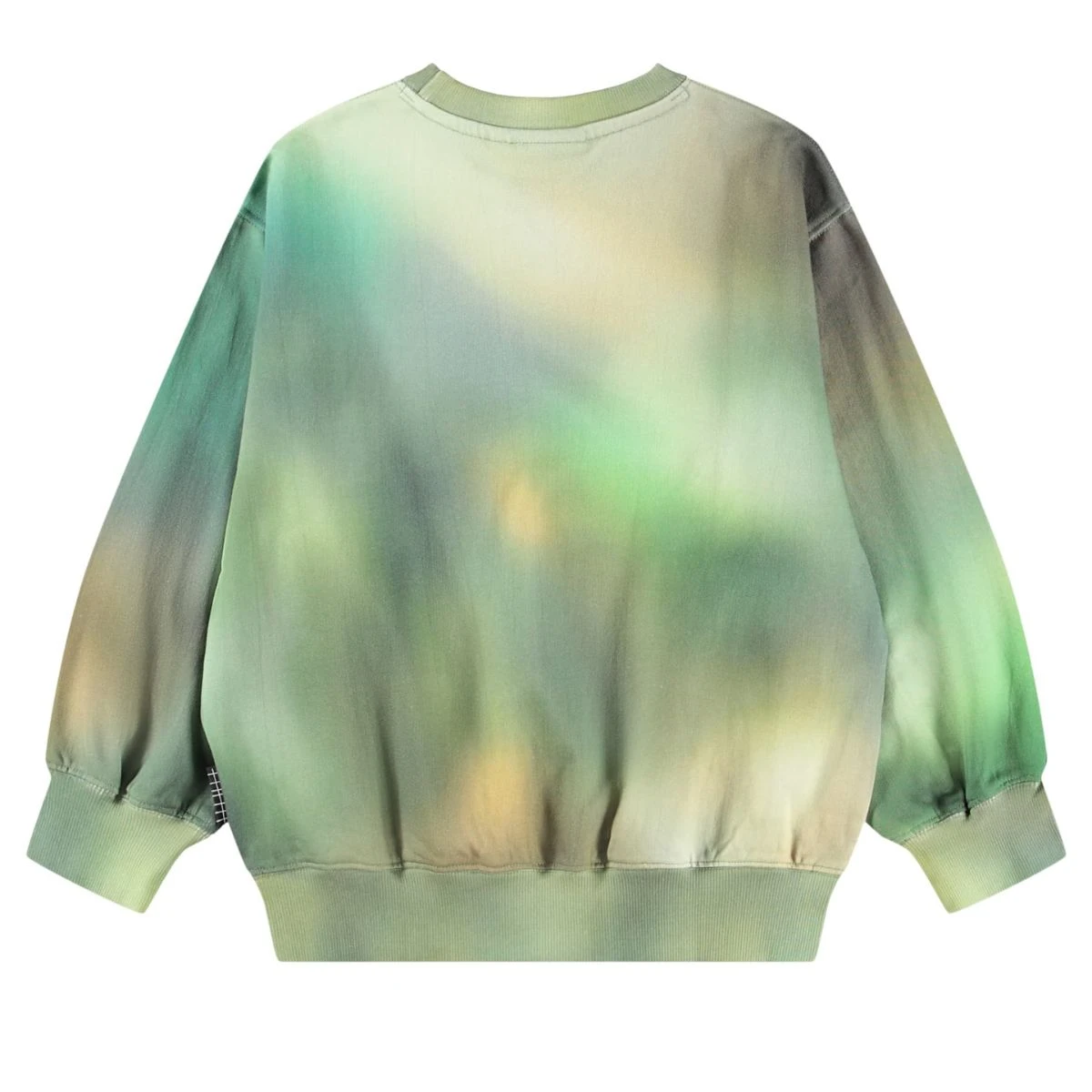 Green Blurred Tie-Dye Crewneck Jumper - Image 2