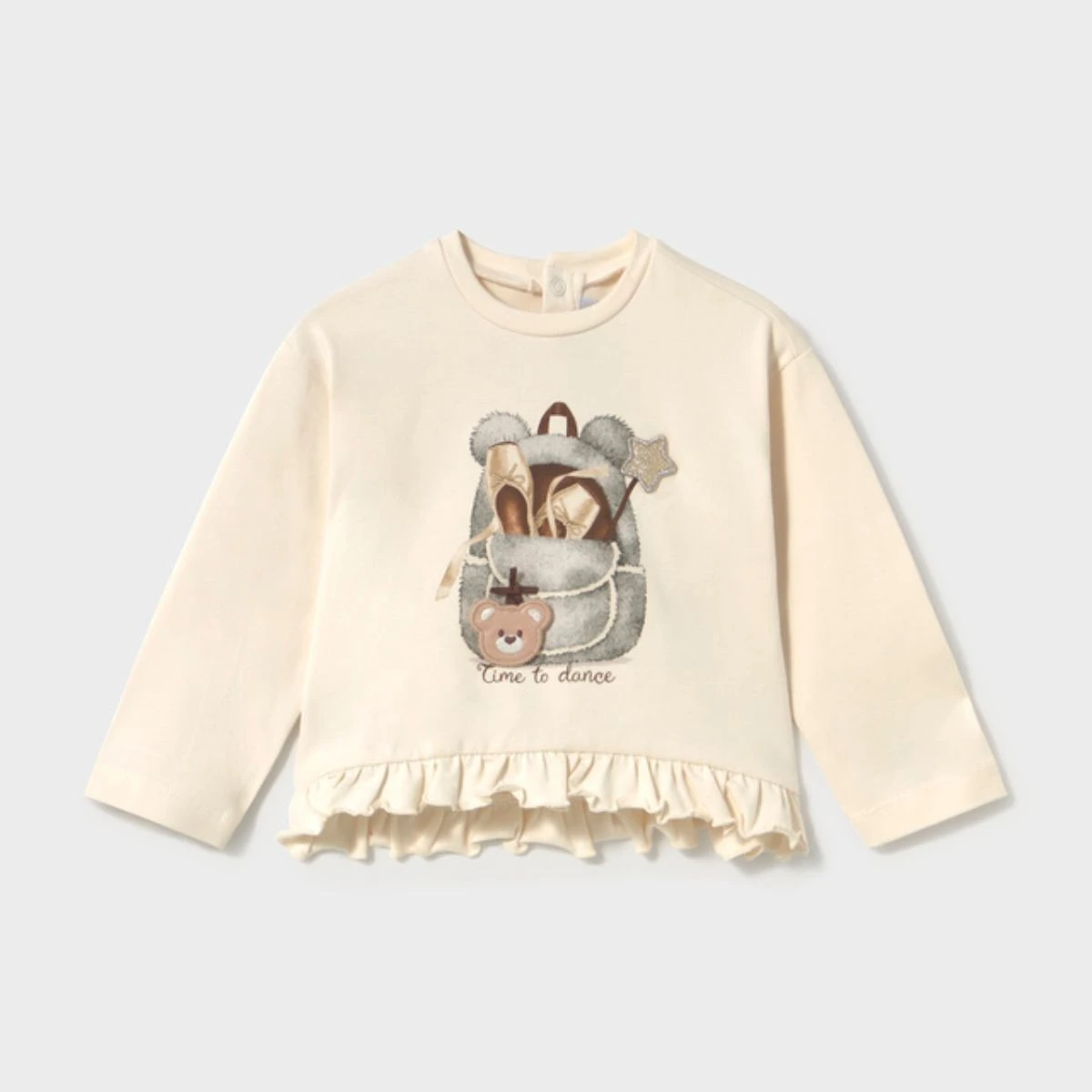 Time to Dance" Ruffle T-Shirt