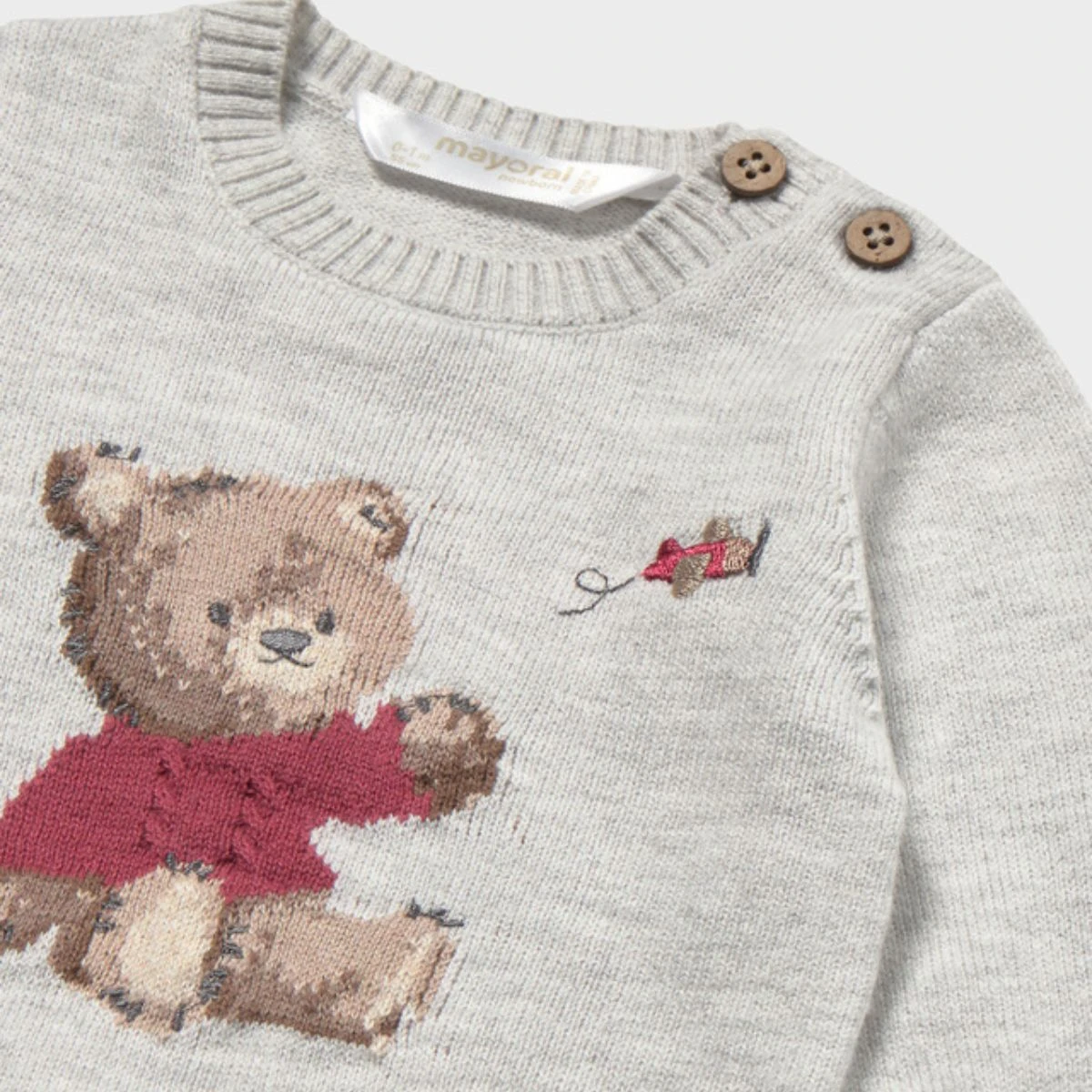 Sweet Teddy Bear Knit Jumper - Image 3