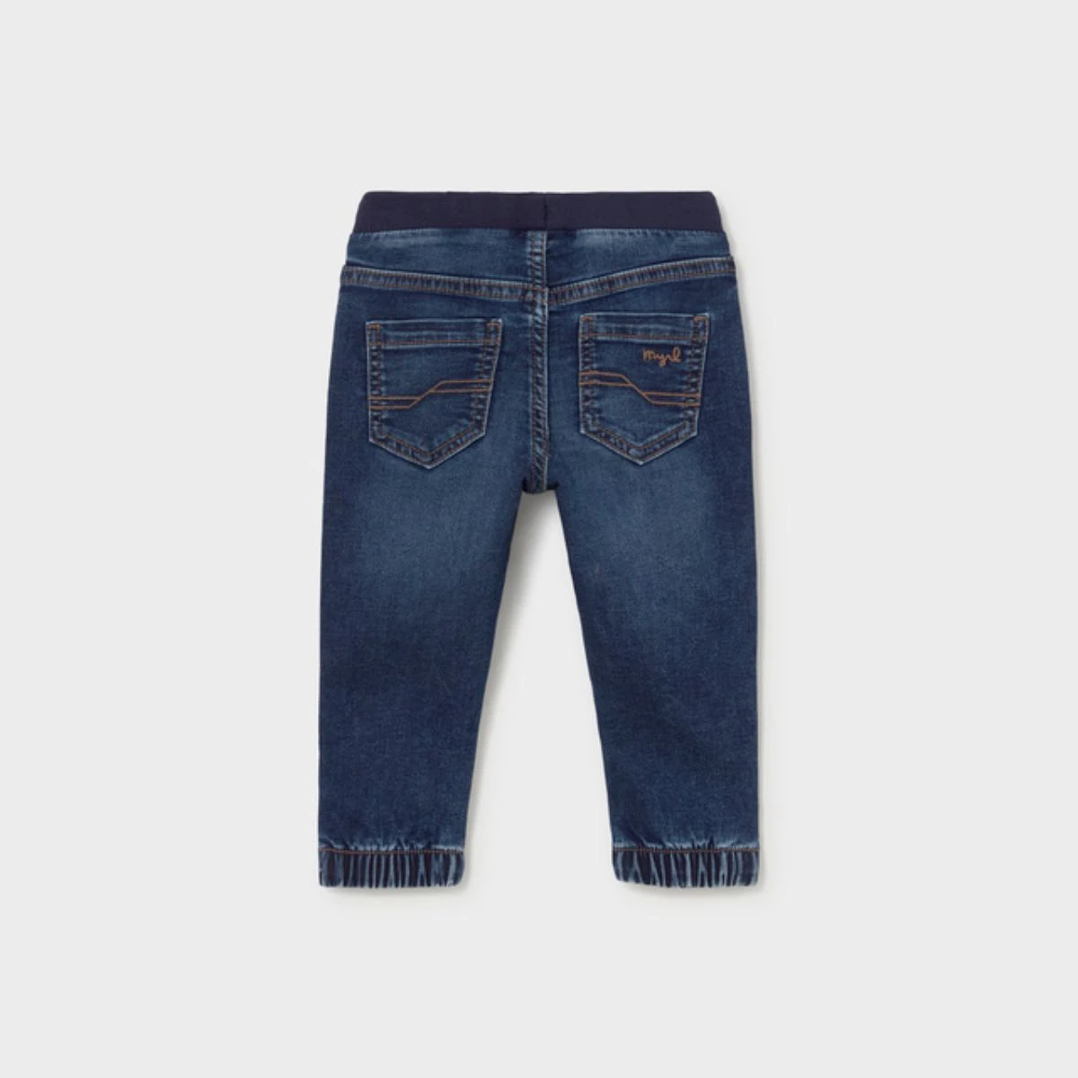 Dark Denim Soft Stretch Jogger Jeans - Image 2
