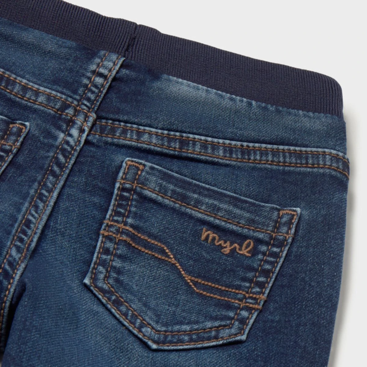 Dark Denim Soft Stretch Jogger Jeans - Image 3