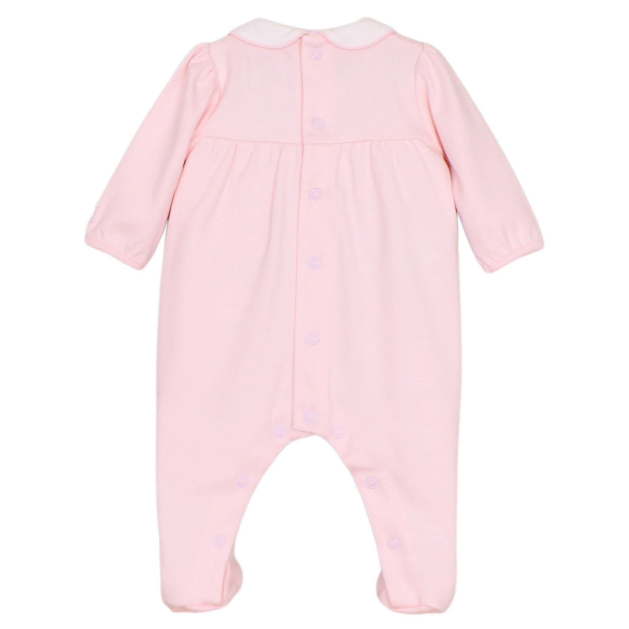 Matilda Girls Pink Cotton Babygrow & Hat - Image 2