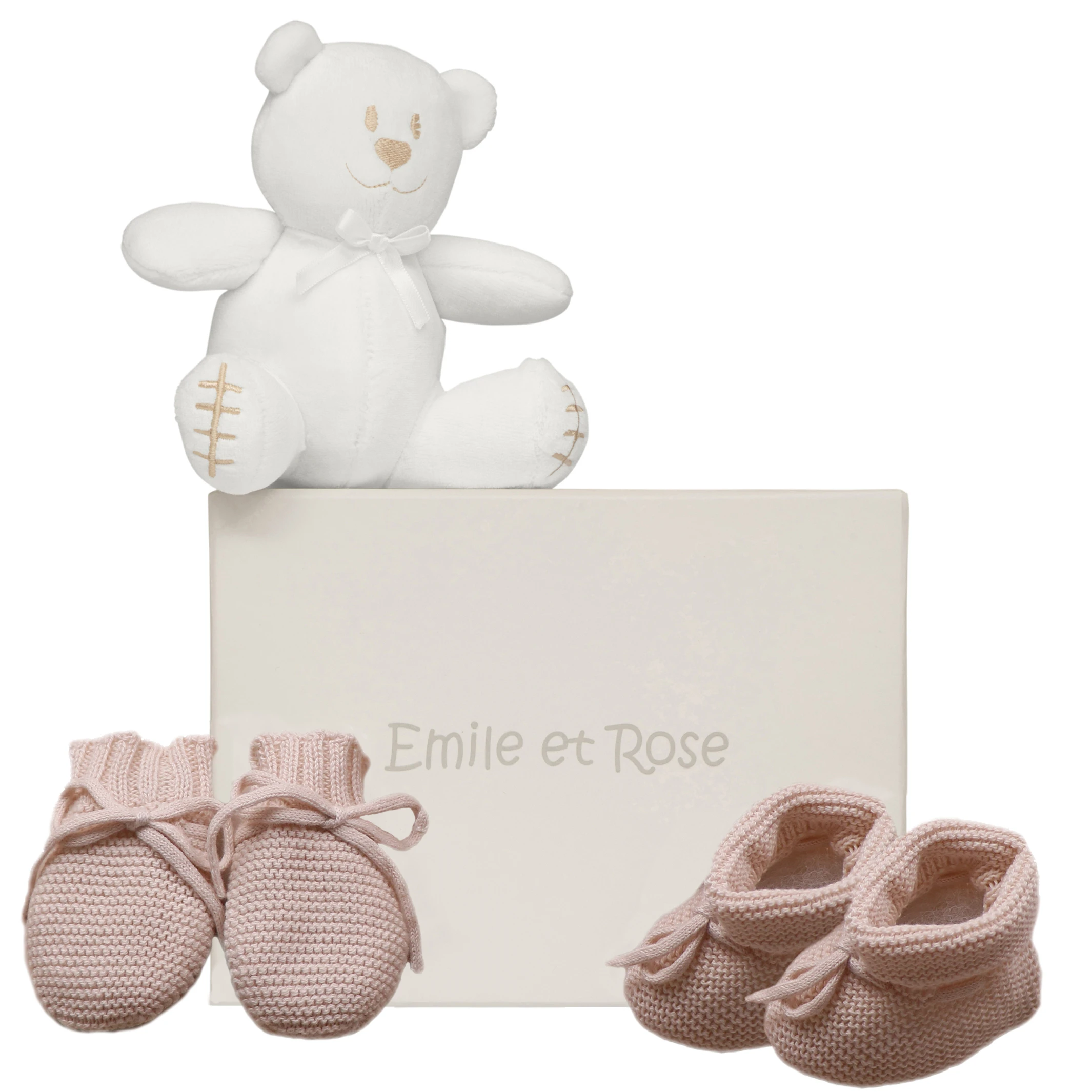 Kelsey Stone Unisex Baby Knitted Mitt & Bootie Gift Set