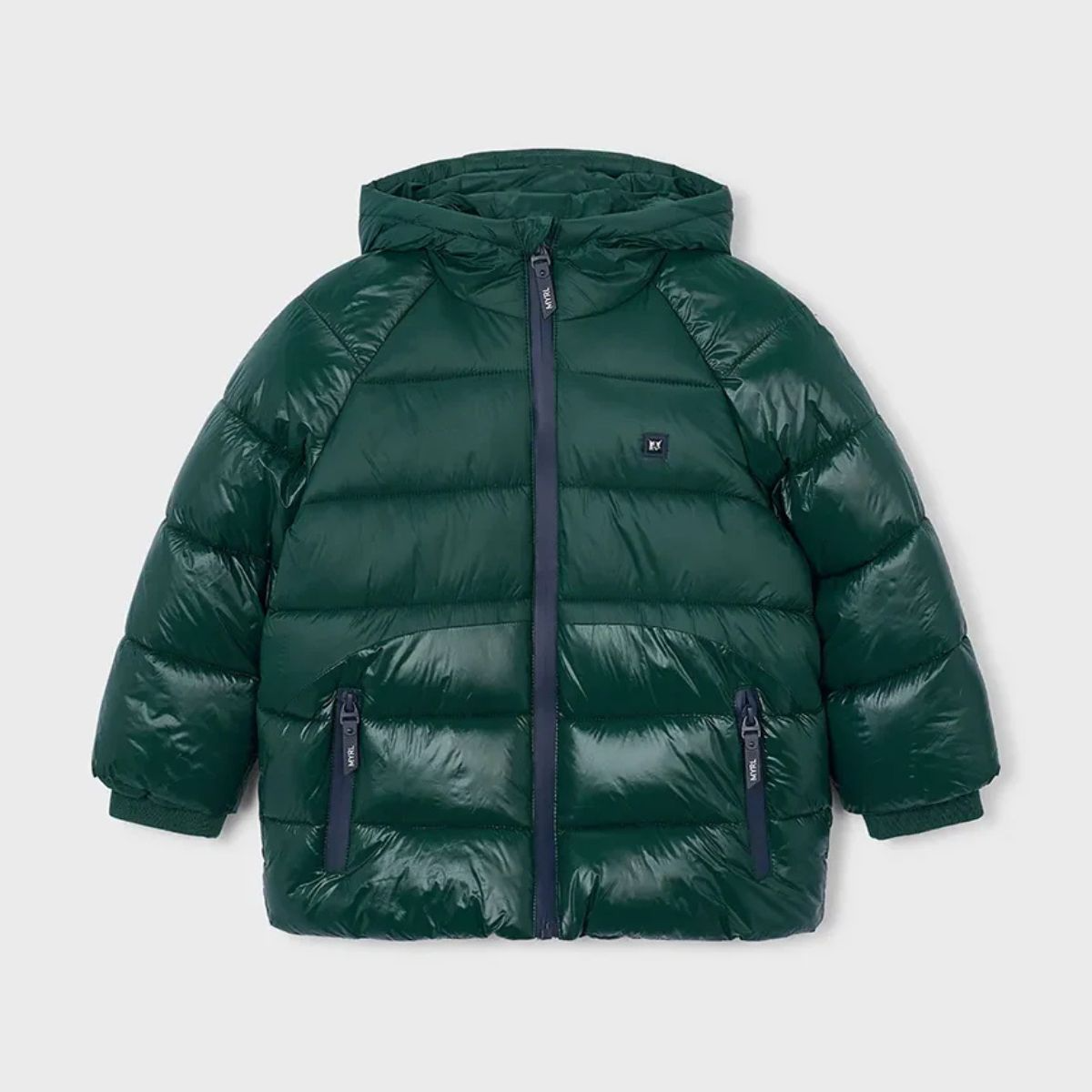 Dark Grey Matte Gloss Puffer Jacket