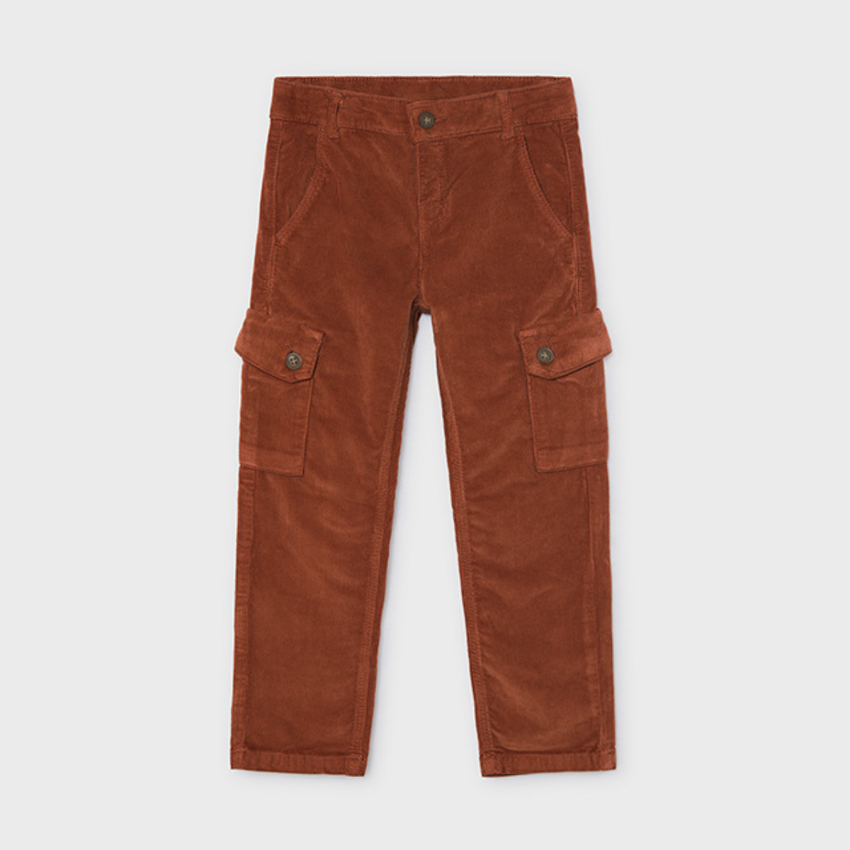 Tile Orange Corduroy Cargo Pants