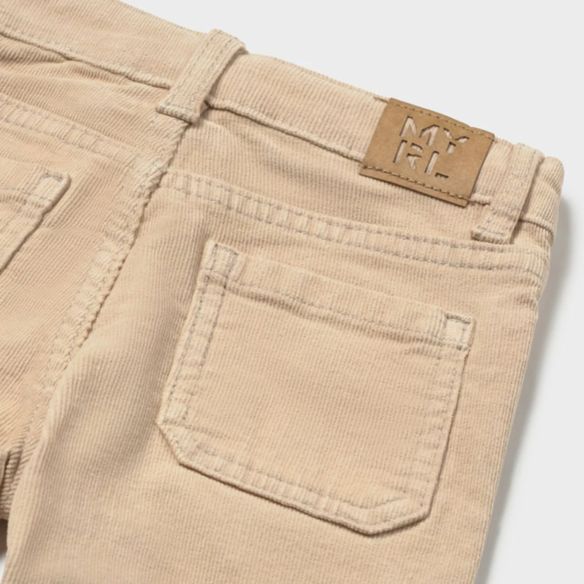 Classic Sand Corduroy Trousers - Image 2