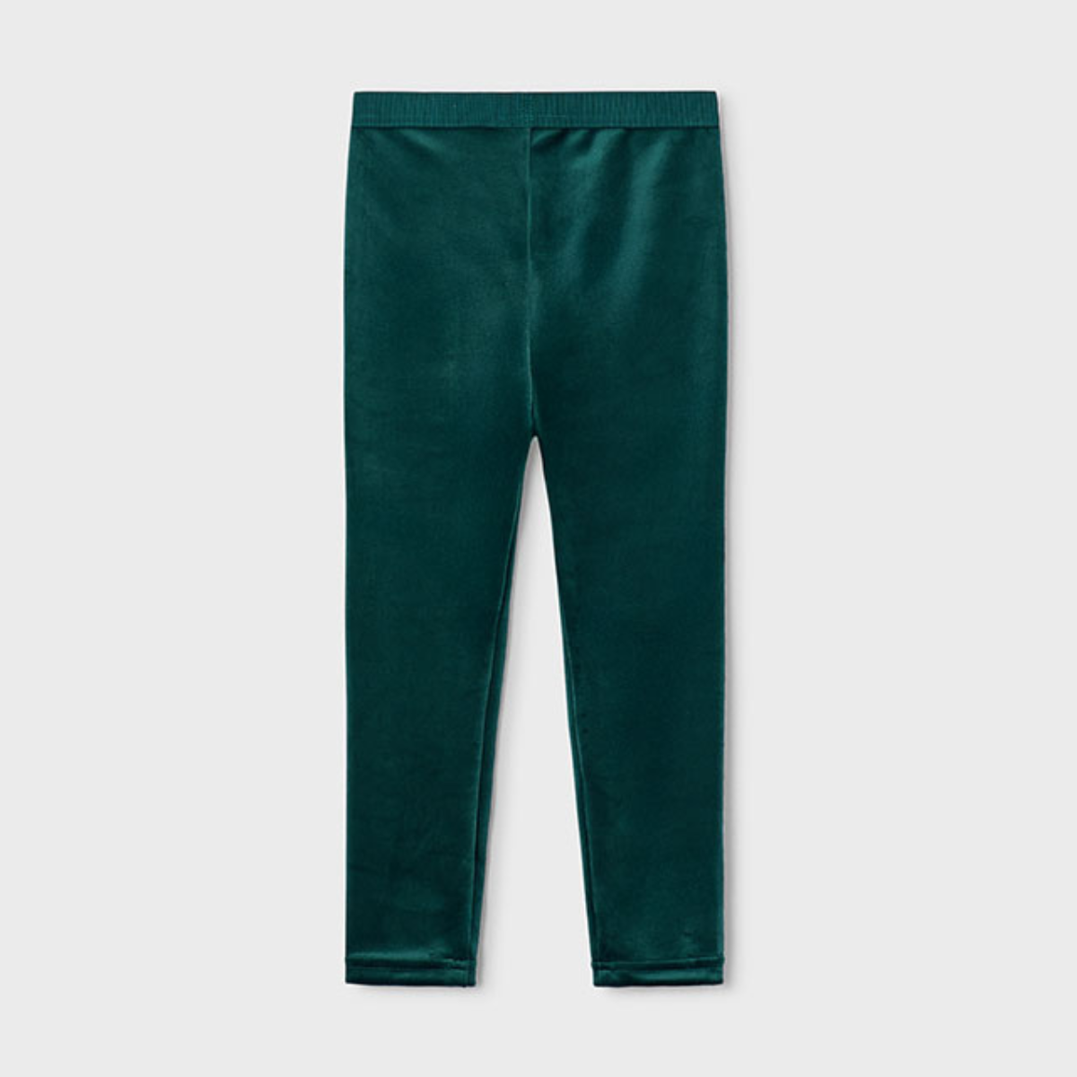 Emerald Green Velvet Velour Leggings - Image 2