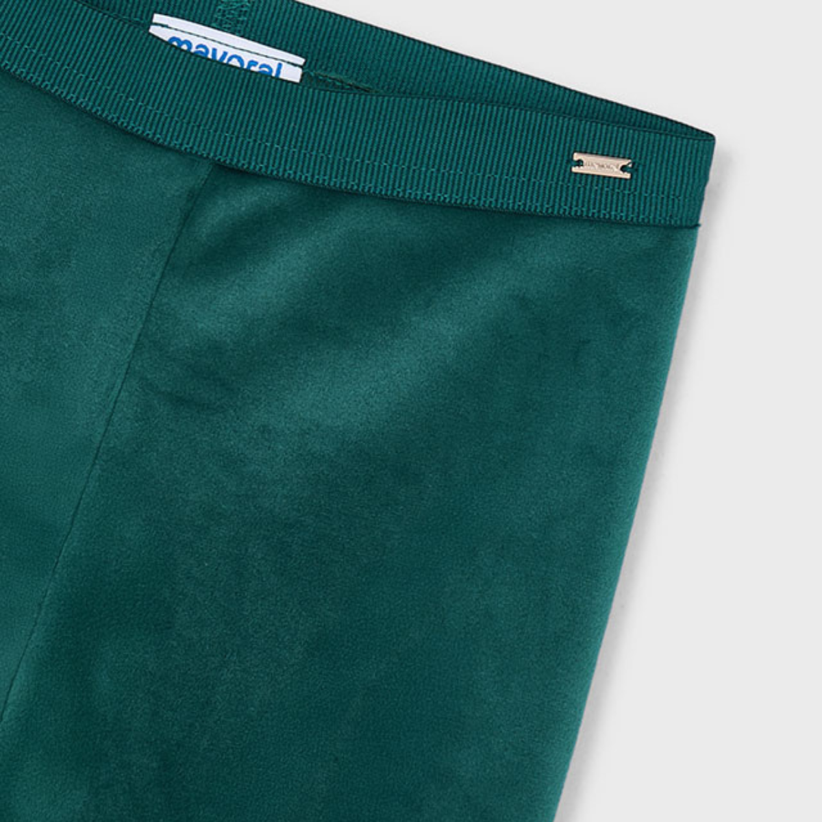 Emerald Green Velvet Velour Leggings - Image 3