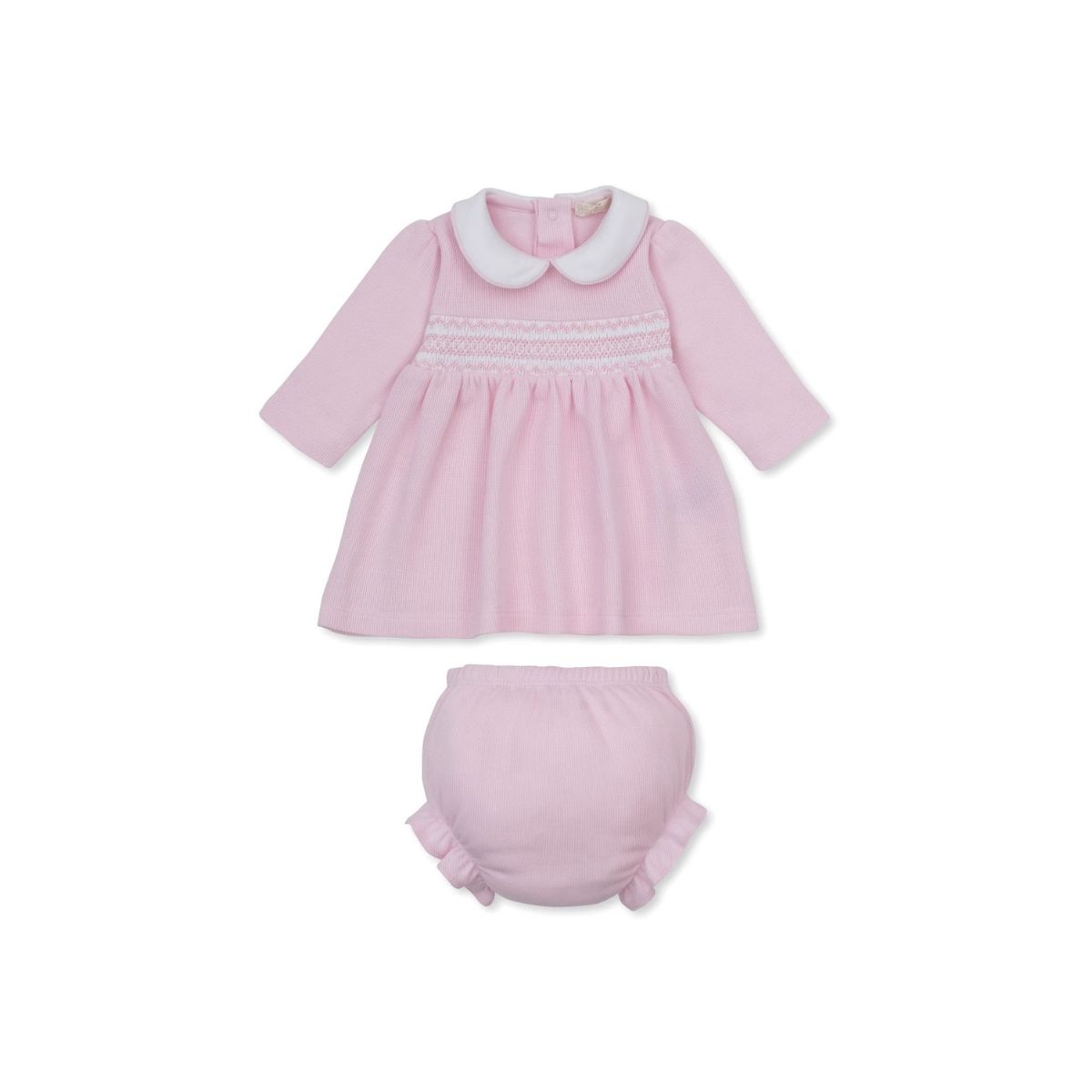 Dress Set with Hand Smocking - CLB Punto Ingles 26